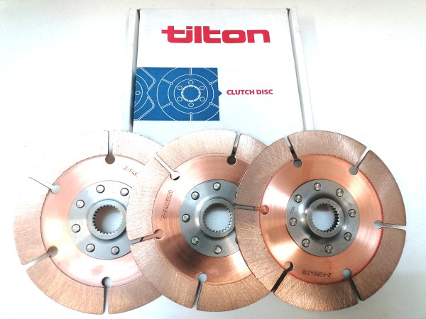 Tilton Kupplungsscheiben für 185mm Dreischeibenkupplung Verzahnung 1-5/32 x 26 Tiguan 8 Niet-Nabe